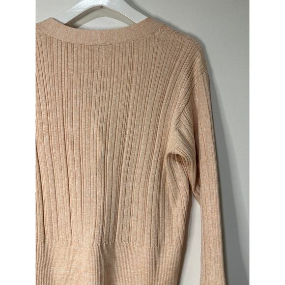 Eberjey Infinite Ribbed Cardigan Sweater Size XS NWT Lightweight Organic Cotton - Picture 14 of 16